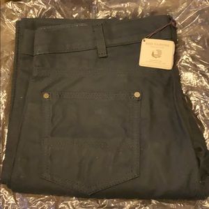 Red Clouds collective Black waxed work pants